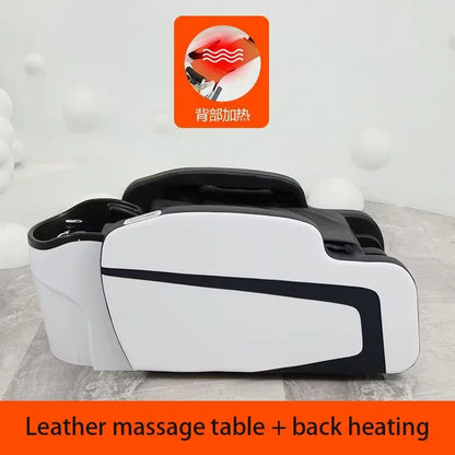 Intelligente elektrische Massage-Shampoo-Stühle Friseursalon Spülbett Kopf-Wasserkreislauf Begasung Salonmöbel Kopfteile FYS