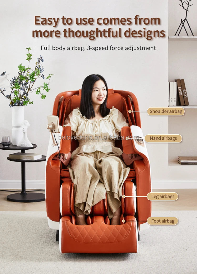 Factory Body Massager Chair Heated Smart Electric Massage Office Chair Foot Spa Body Relaxing