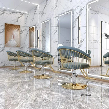 Nordic Salonmöbel Friseurstühle Friseursalon Professioneller Friseurstuhl Hebebarer Drehstuhl Schönheitssalon Friseurstuhl