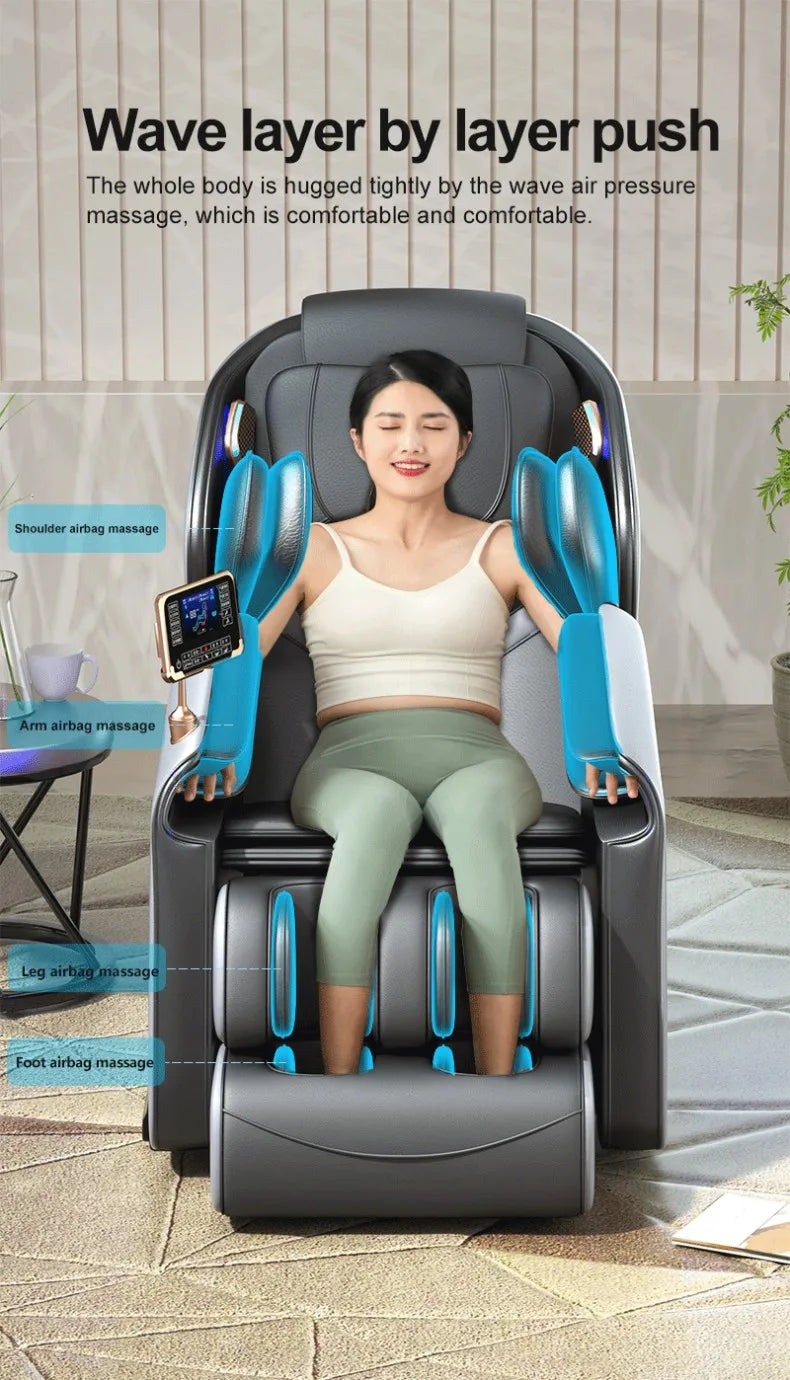 Massagesessel Ganzkörper Zero Gravity Shiatsu SL Track Airbag-Massage 3 Jahre Garantie Elektrische Massagesessel für Büromassage