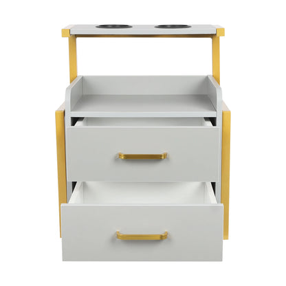 Multifunktionale Salonwagen Wandmontierter Friseurschrank Friseursalon Spezial Dauerwellen-Färbemittel-Ablageregal Möbel
