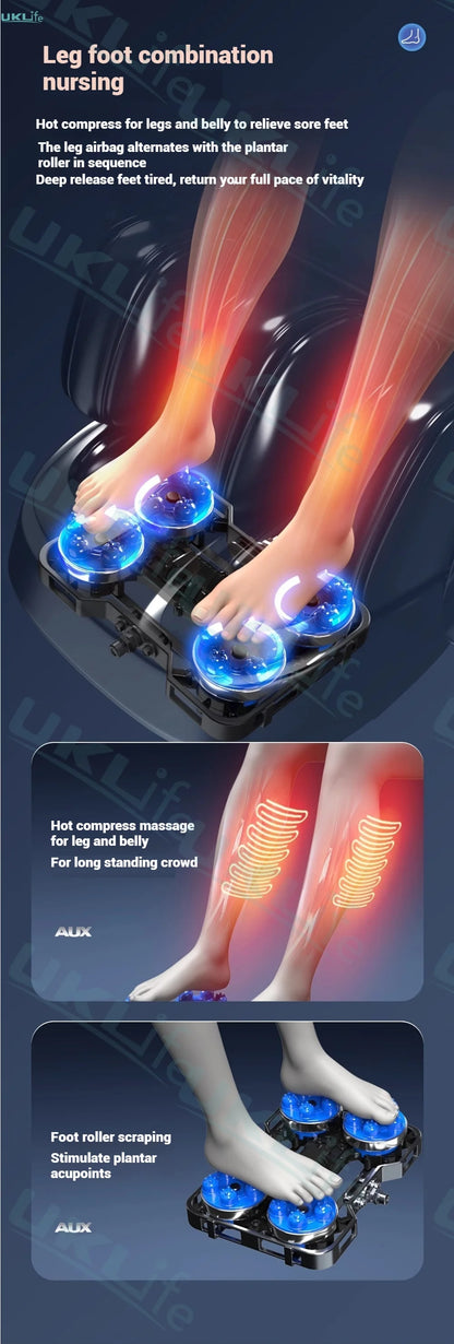 2025 Upgrade 6D Jade-Rollen-Massagesessel mit KI-Sprachsteuerung, automatischem Körperscan, Thai-Stretching & Handyhalter – Schwerelosigkeit F