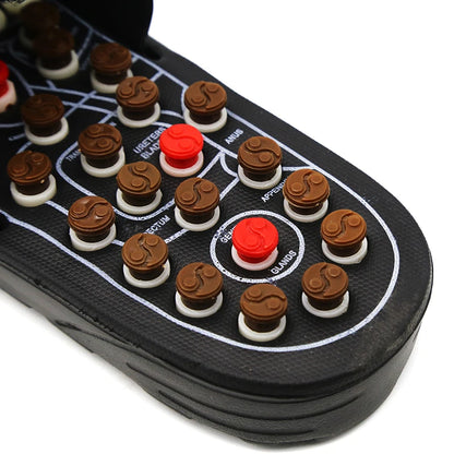 Akupressur Massage Pantoffeln Sandalen für Herren Füße Chinesische Akupressur Therapie Medizinische Rotierende Fußmassage Schuhe Unisex