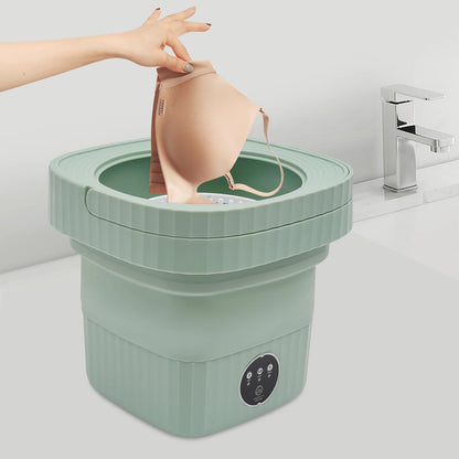 Mini-lave-linge pliable portable compact avec 3 modes pour sous-vêtements, vêtements de bébé, voyage, linge léger