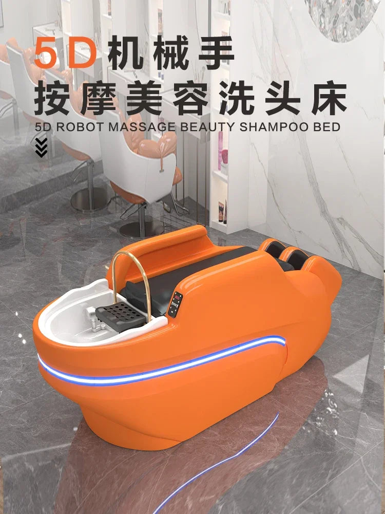 M178 Automatisches intelligentes elektrisches Massage-Shampoo-Bett für Friseursalons, spezielles Wasserzirkulations-Haarpflegebett