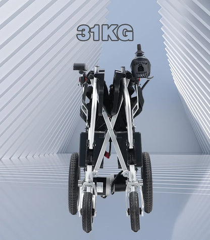 High quality iron frame left and right foldable electric wheelchair