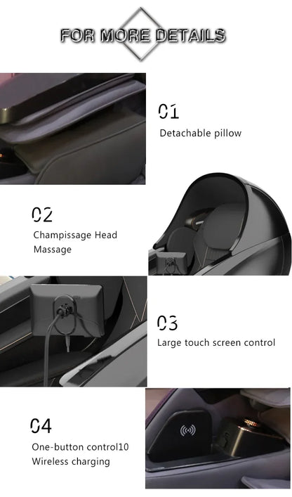 Japanese Luxury Electric 4D Zero Gravity Full Body Airbags Massage Chair With Low Price