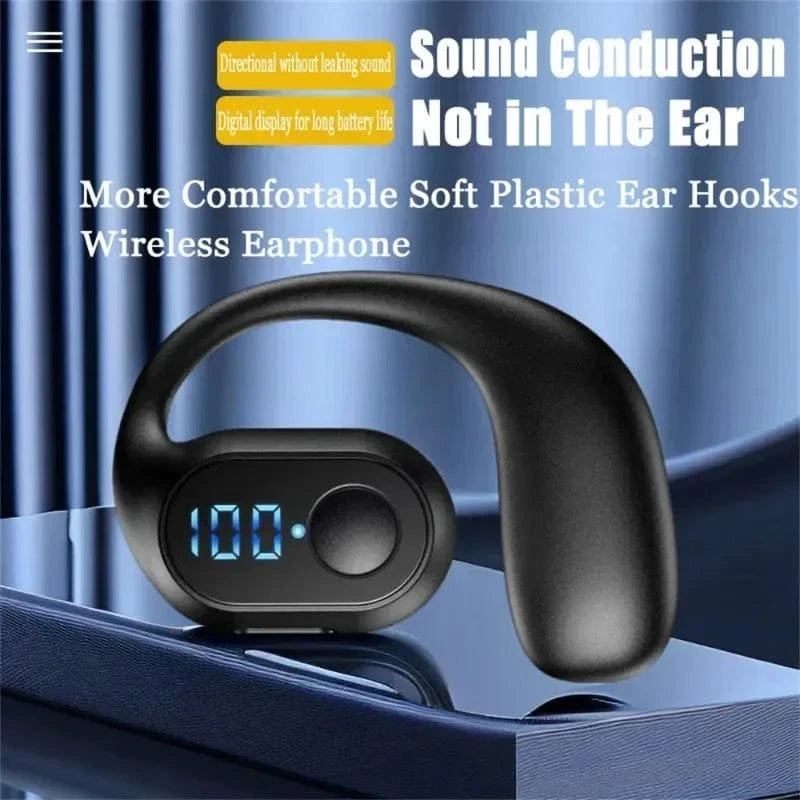 Bluetooth 5.3 Wireless TWS Ear Hook Earphones – HiFi Stereo, Noise Reduction