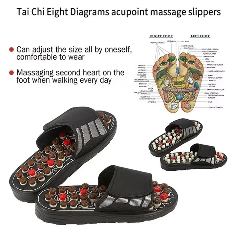Shiatsu Foot Massager - Plantar Fasciitis Relief Acupressure Reflexology Stimulation Massage Sandals