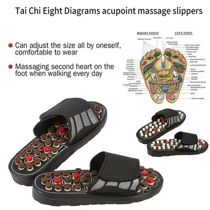 Shiatsu Foot Massager - Plantar Fasciitis Relief Acupressure Reflexology Stimulation Massage Sandals