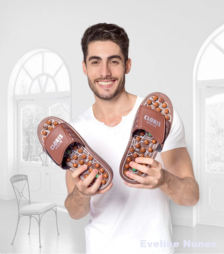 Foot Massage Slippers Men/women Gift First Choice Acupressure Jade Spring Magnetic Therapy Shoes