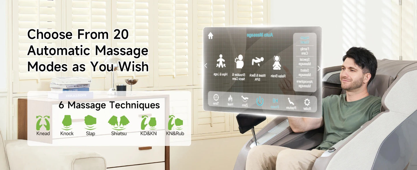Moderner elektrischer Relaxsessel mit Massagefunktion, Home-Freizeit-Massagesessel, Gaming-Sessel, Lazy Sofa mit Schaukelfunktion, Massagesessel