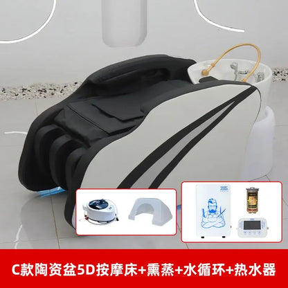 Kopfhautmassage-Shampoo-Bett Shampoo Waschen Friseurbecken Professionelle Ausrüstung Stuhl Chaise Friseursalon