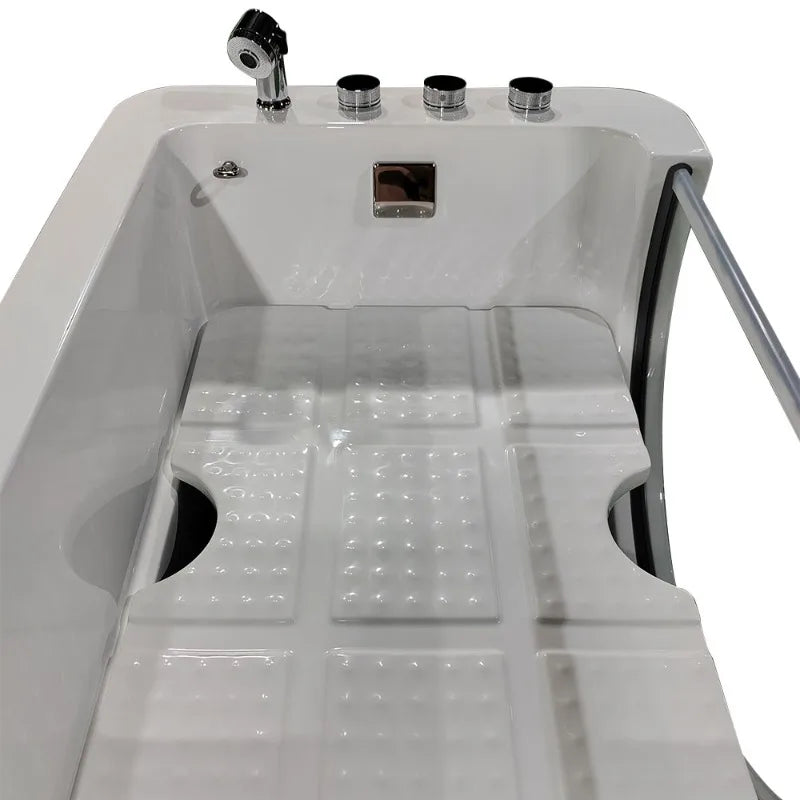 2026 Modernes Design Ozon Professioneller Haustier-Jacuzzier Freistehende Massage-Haustierbadewanne Waschen Pflege LED-Haustier-Spa-Badewanne