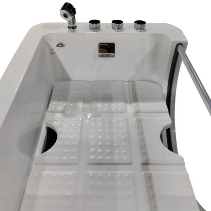2026 Modernes Design Ozon Professioneller Haustier-Jacuzzier Freistehende Massage-Haustierbadewanne Waschen Pflege LED-Haustier-Spa-Badewanne