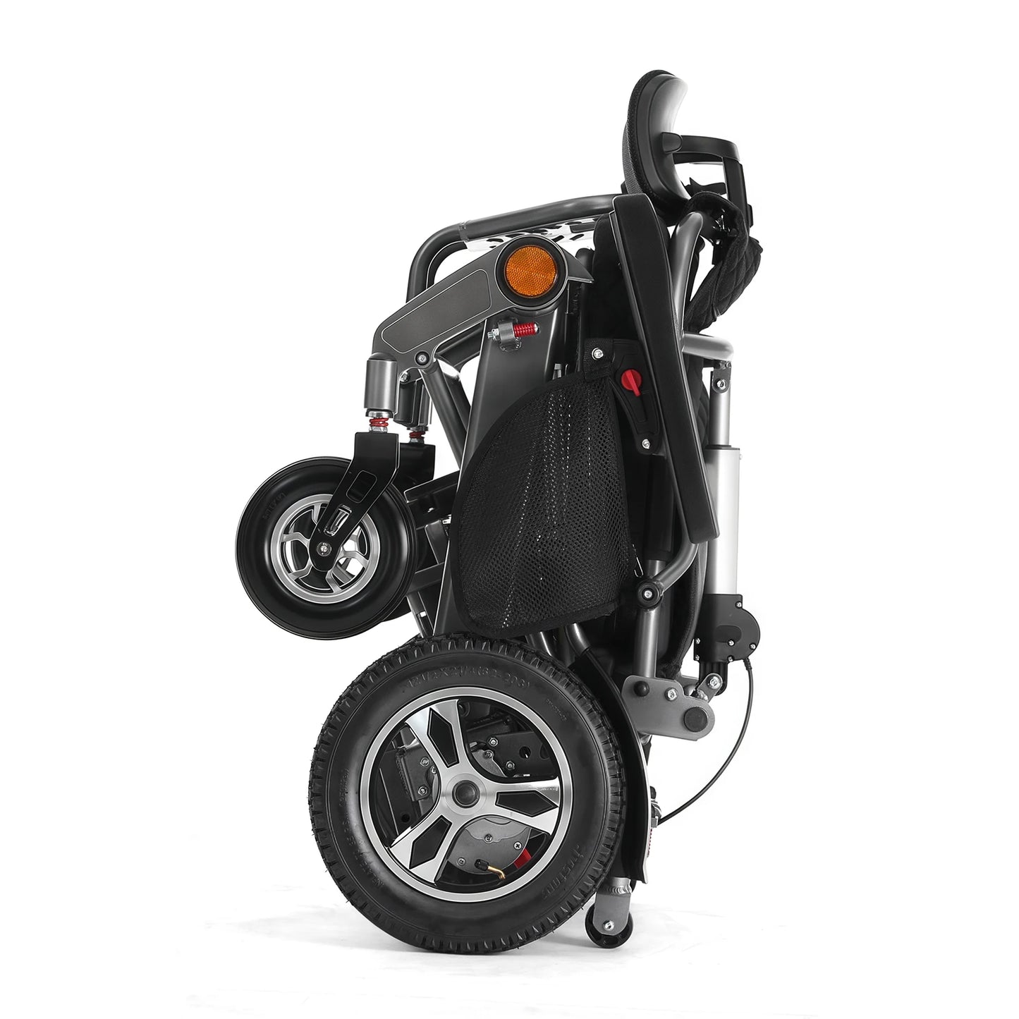 2026 Automatic Remote Control Foldable Wheel Chair Portable Aluminum Alloy Disabled Reclining Electric Wheelchair