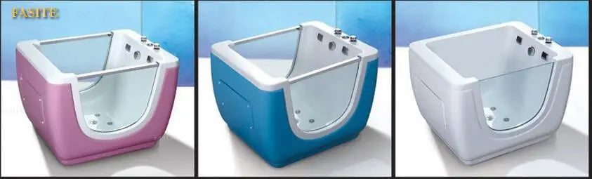 Tragbare Hydromassage-Whirlpool-Badewanne aus Acryl für Babys und Kinder NS806
