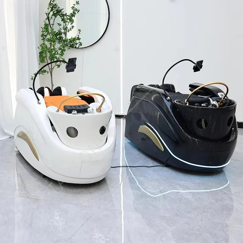 Wassertherapie Haar-Spa-Bett Kundenspezifisches elektrisches Massage-Shampoo-Bett