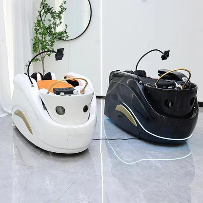 Wassertherapie Haar-Spa-Bett Kundenspezifisches elektrisches Massage-Shampoo-Bett