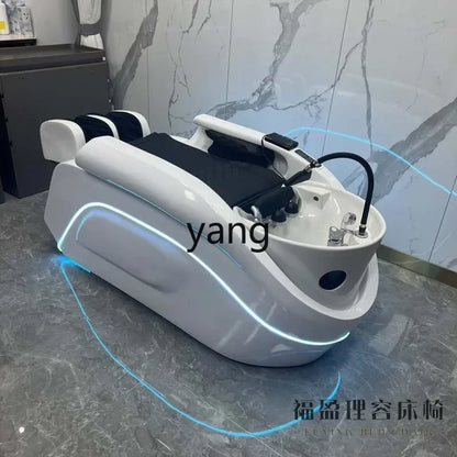 LTT electric smart shampoo bed barber shop hair shop semi-automatic flushing bed