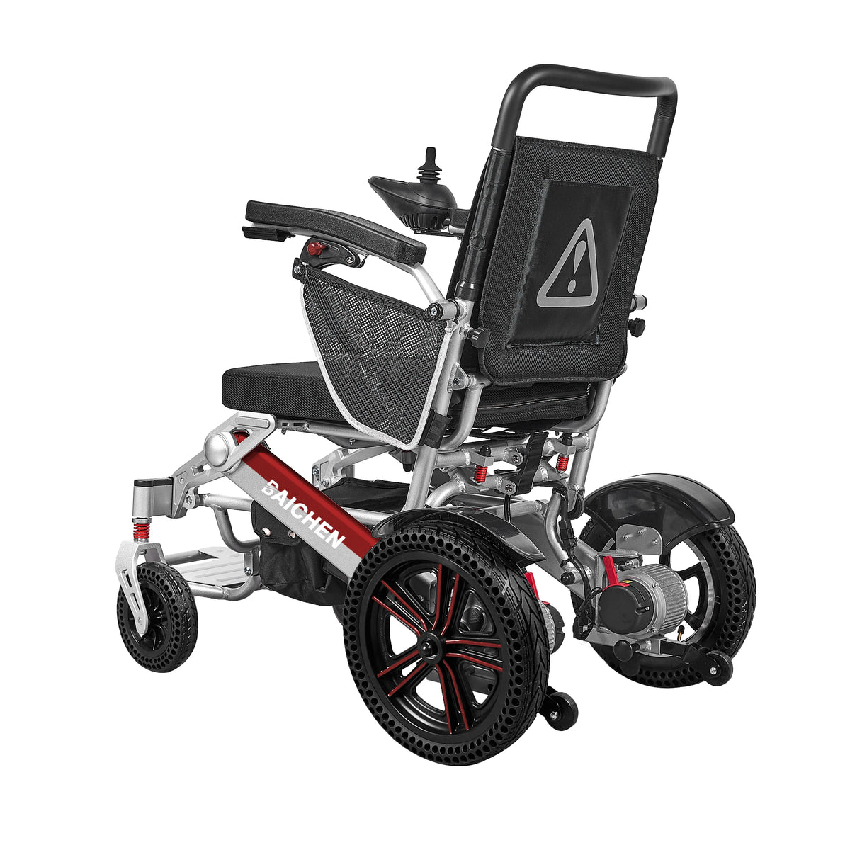 Baichen CE ISO Faltbarer 4x4 Elektrorollstuhl Leichter tragbarer Aluminium-Rollstuhl Preis Elektrorollstuhl