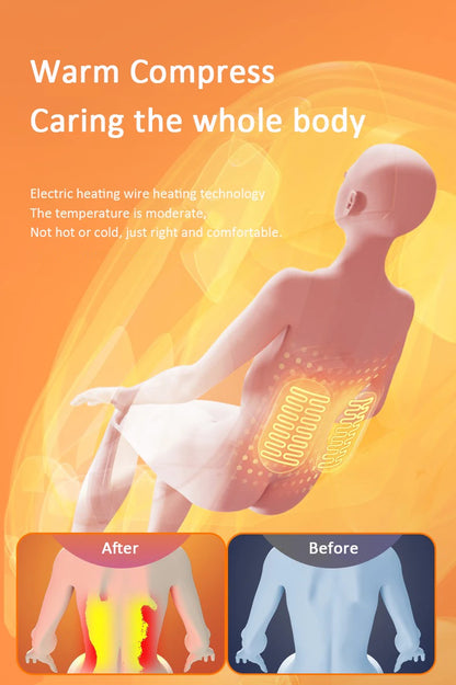 High-End Black 3D Zero Gravity Massage Sofa Chair Quickly Relieves Body Fatigue With Air Pressure Technology