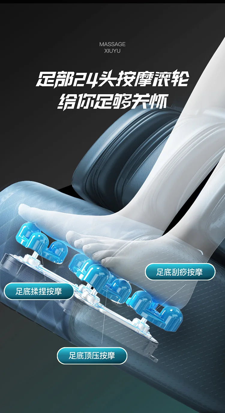 Ganzkörper-Smart-Massagesofa, vollautomatisch, multifunktional, Deluxe, Zero-Gravity-Massagesessel