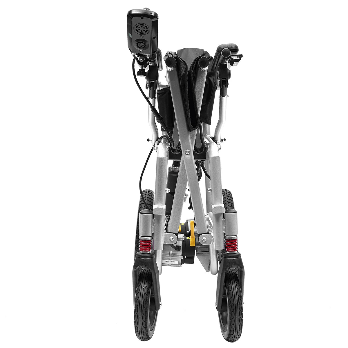 Aluminum Ultra Light Lightweight Folding Remote Wheelchair Handicapped Travel Portable Electric Wheelchairs