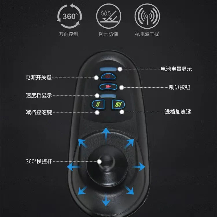 Electric wheelchair Automatic intelligent 24V electric wheelchair Special for the elderly Disabled scooter Foldable
