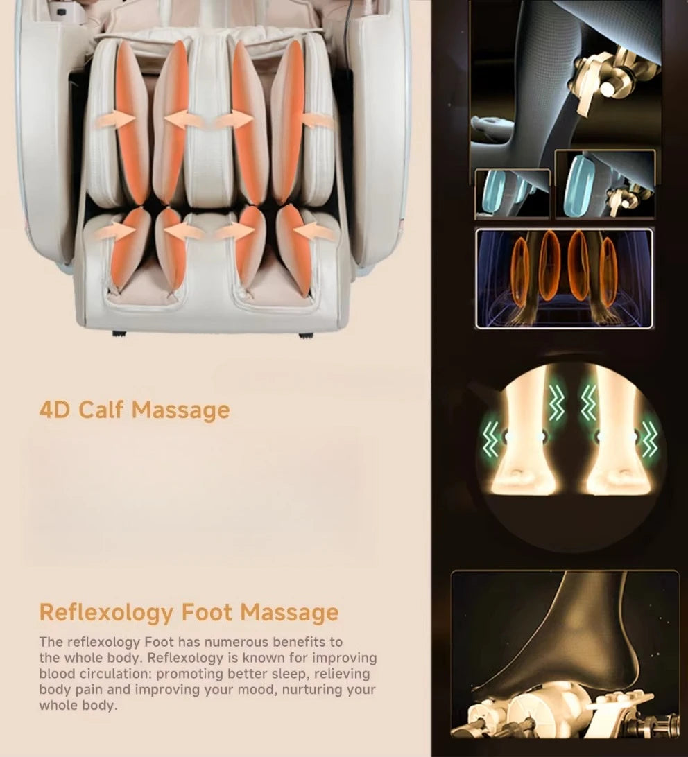 [2026]Deep 6D Ultra Comfortable & Strong Full Body Office Massage Chair Various Massage Modes Zero Gravity Function Factory Orig