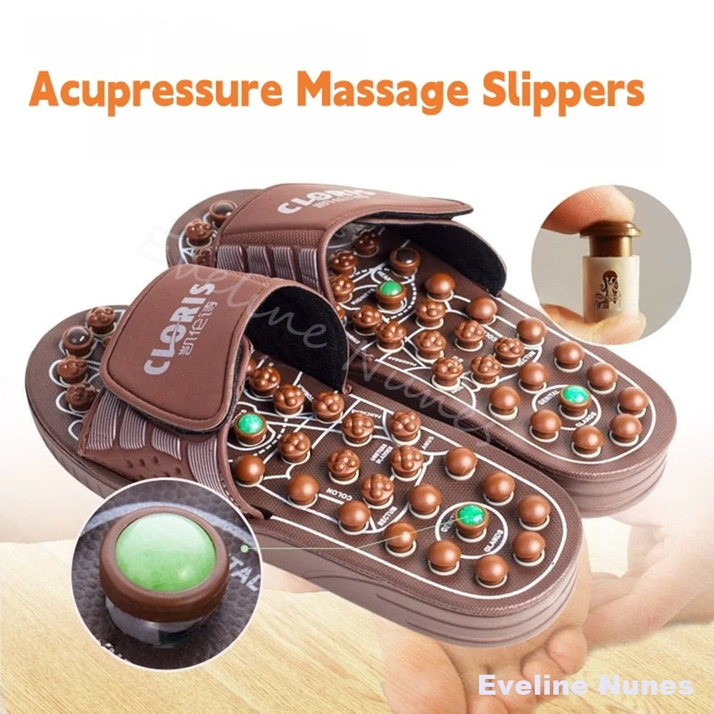 Foot Massage Slippers Men/women Gift First Choice Acupressure Jade Spring Magnetic Therapy Shoes