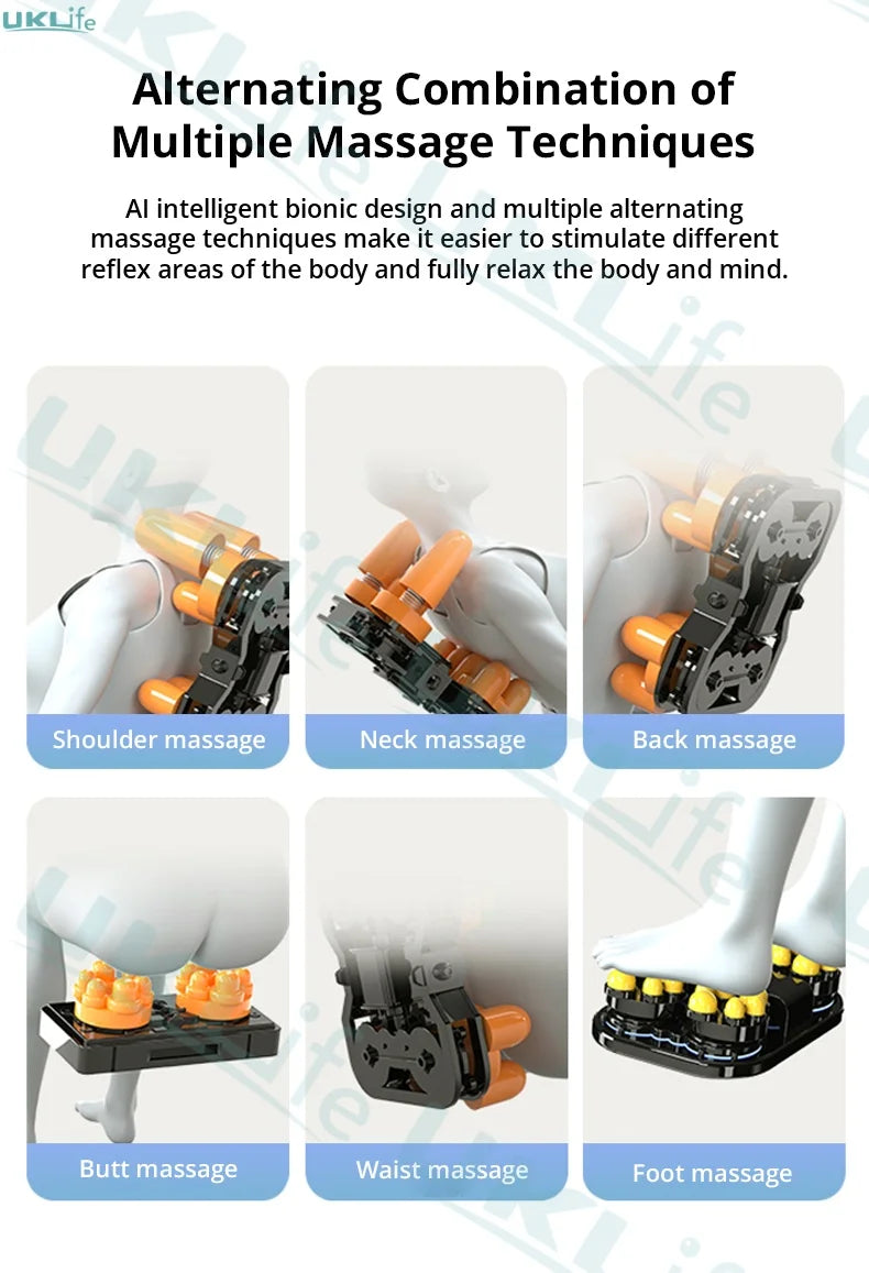 Three Year Warranty Home 4D Heating Massage Chairs Multifunctional Full Body Air Bag Wrapped Zero Gravity 3D Massage Office Sofa