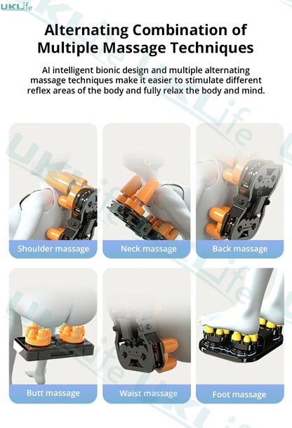 Three Year Warranty Home 4D Heating Massage Chairs Multifunctional Full Body Air Bag Wrapped Zero Gravity 3D Massage Office Sofa