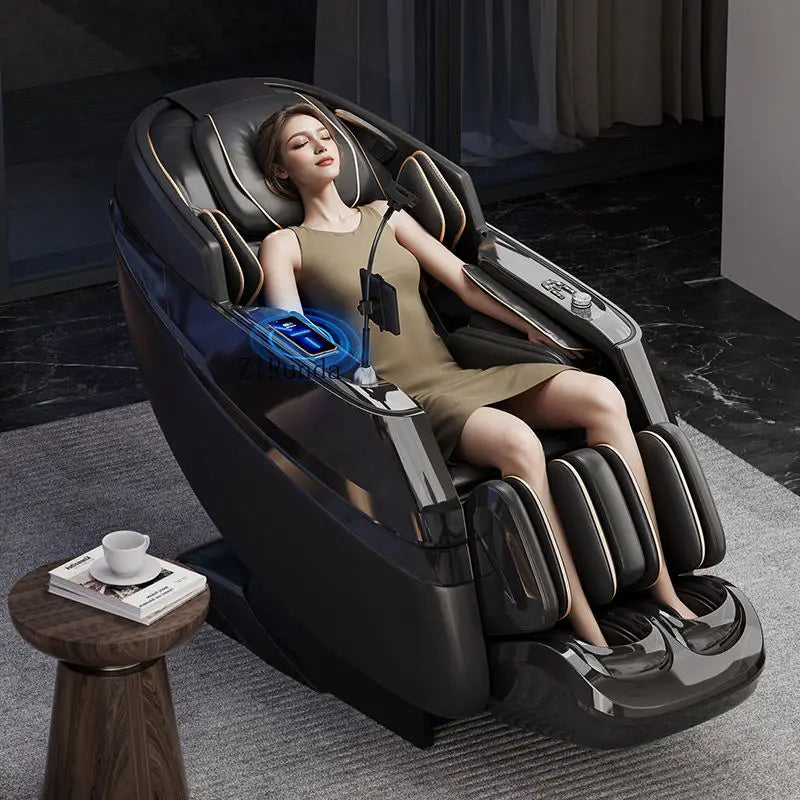 Full body zero gravity heating deep tissue massage chair, Bluetooth roller massage chair
