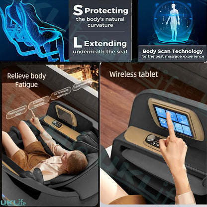 3 Year Warranty 4D SL-Track Zero Gravity full body AirBag Massager Chairs Home 3D Office Chair Luxury Electric Massage Sofa