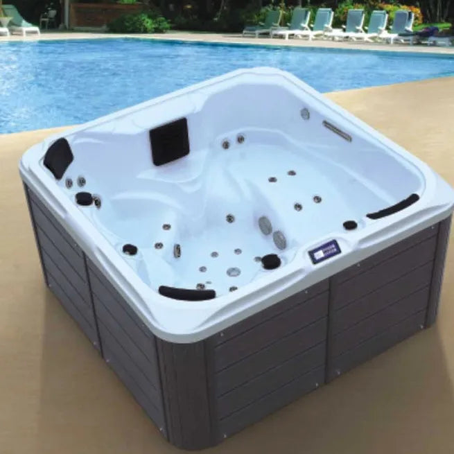 Außen großes Schwimmbecken Jacuzzi Hofbad Spa-Pool Mehrspieler-Massagepool Außengarten-Villa-Bad