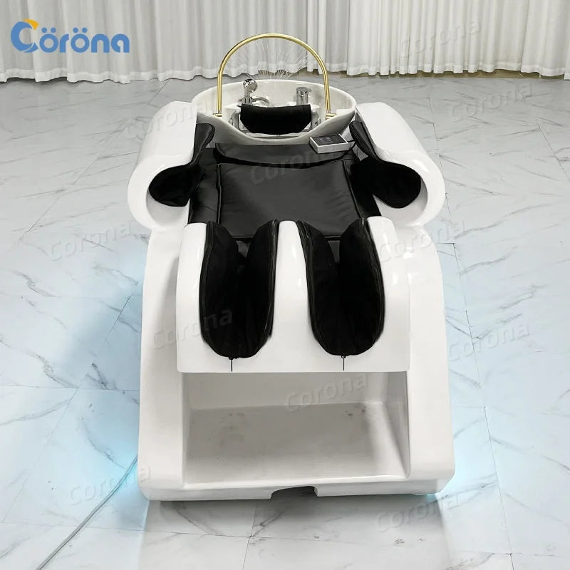 Luxury Electric Massage Head Spa Water Therapy Shampoo Bed Electric Massage Hair Washing Head Spa Shampoo Bed With Heating