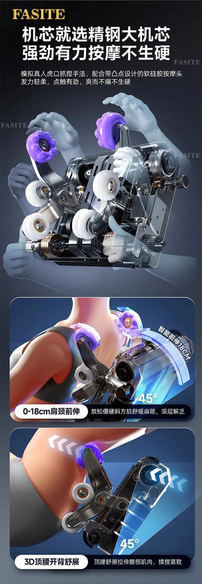 Massagesessel Home Intelligent Multifunktional Ganzkörper Automatisch Elektrisch Schwerelosigkeit Raumkapsel Führungsschiene