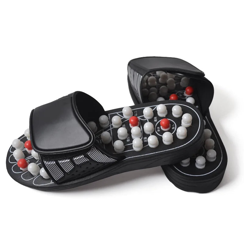 Feet Massage Slippers Foot Reflexology Acupuncture Therapy Massager Walk Stone Shoes Acupuncture Cobblestone Massageador Sandal