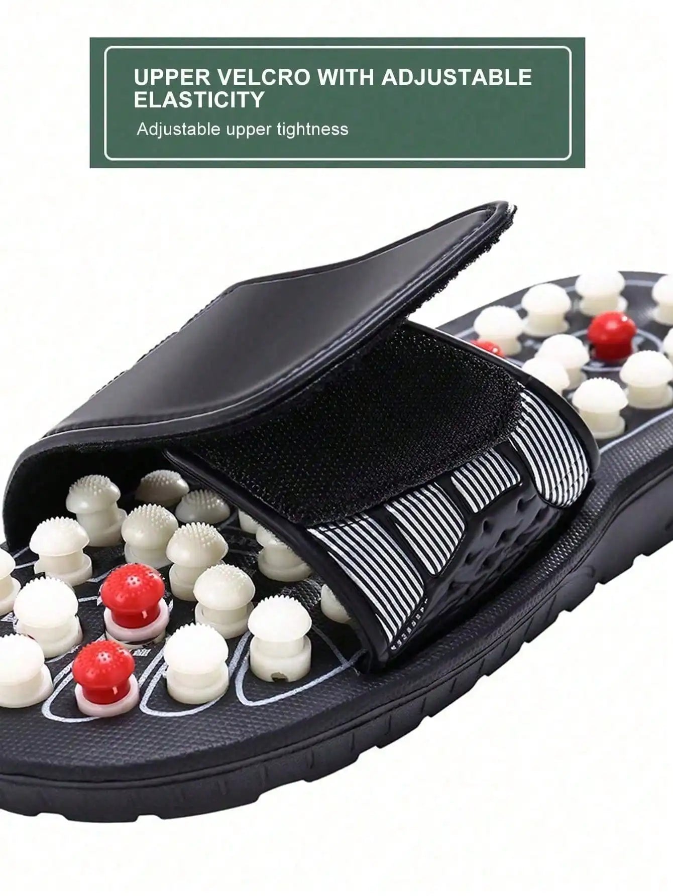 Akupressur Massage Pantoffeln Sandalen für Herren Füße Chinesische Akupressur Therapie Medizinische Rotierende Fußmassage Schuhe Unisex