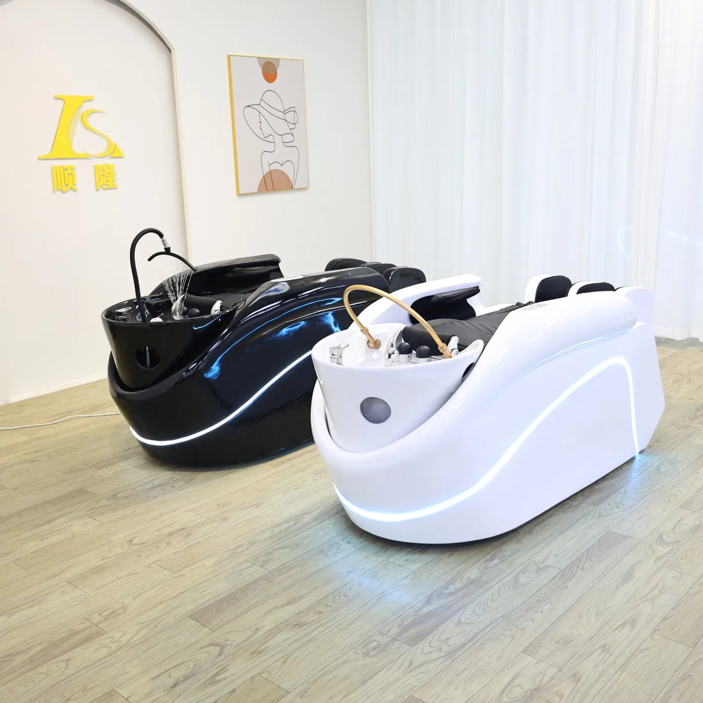 Head SPA Hydrotherapy Automatic Massage Shampoo Bed Hair Salon Furniture Massage Table Health store Equipment Factory Direct