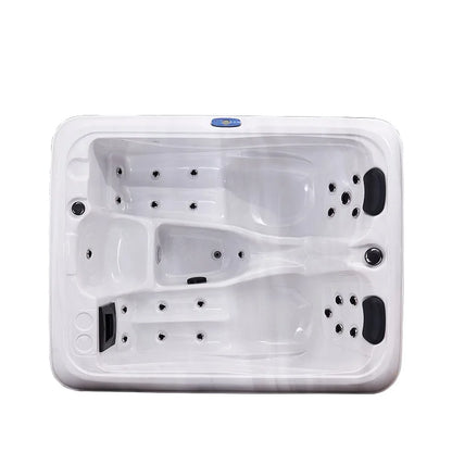 Outdoor-Whirlpool 6 Personen Familie mit Massagedüsen Badewanne Acryl-Schwimmbecken Swim Pool Jacuzzi