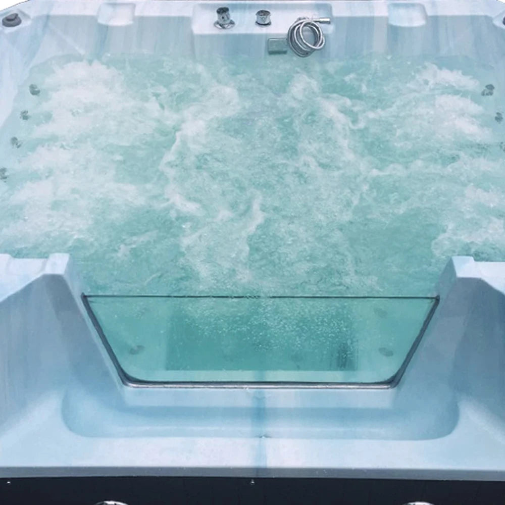 2200X1800X950mm 4-Personen-Schwimmbad Whirlpool-Badewanne Acryl-Hydromassage-Surfing-Massage-SPA H5530A