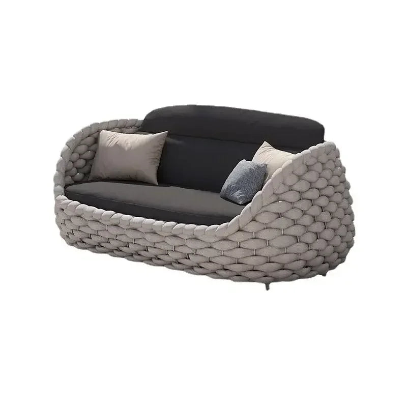 Outdoor Rattan Sofa Hofkombination Doppelstuhl Freizeit Terrasse Villa Wohnzimmer Balkon Outdoor Sitzmöbel Haus