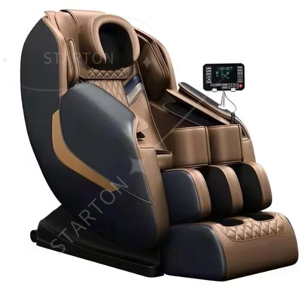 Best Quality Luxury Zero Gravity Electric Massage Chair Hot Sell Smart Leather Chair for Body and Foot Relaxation for Home Use