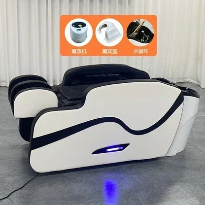 newIntelligent Electric Whole Body Massage Shampoo Bed Barber Shop Head Treatment Water Circulation Integrated Massage Couch