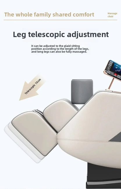 Electric Full Body Massage Chair, AI Voice Function for Salon Andhouse Party, Luxury Edition Comfort Zero Gravity