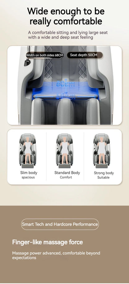 massage chair full body with airbag 3D Zero Gravity Massage Chair with Heat Therapy Foot Roller Bluetooth Music massage sofa