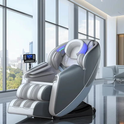 2024 Fabrikdirekt Ganzkörper-Klappliege Smart 8D Shiatsu Zero Gravity Elektrischer Massagesessel mit Fuß- und Beinmassage