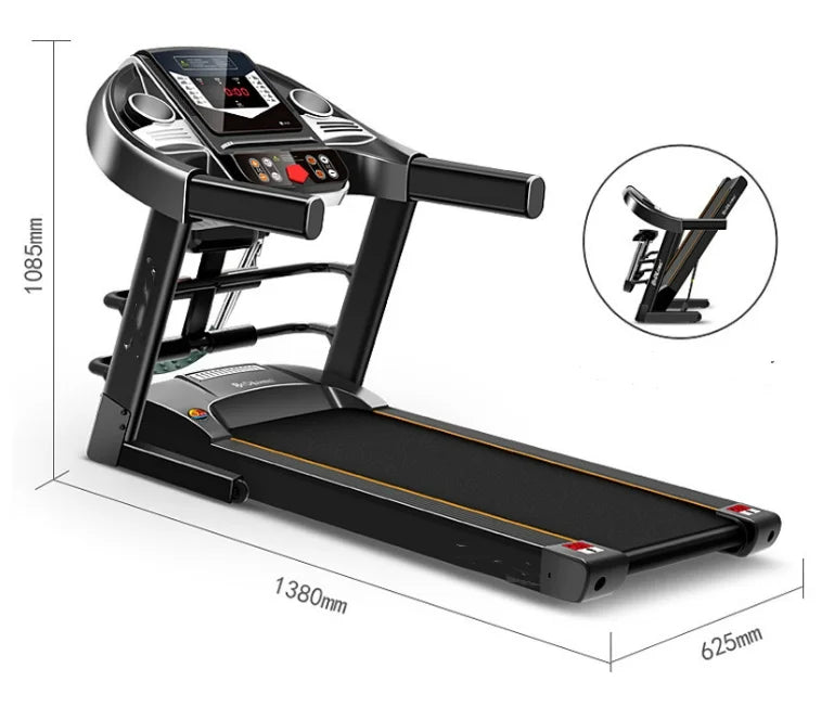New Style Men and Women Mini Walking Machine Electric Treadmill for Home Use Folding Fitness Equipment Silent Treadmill